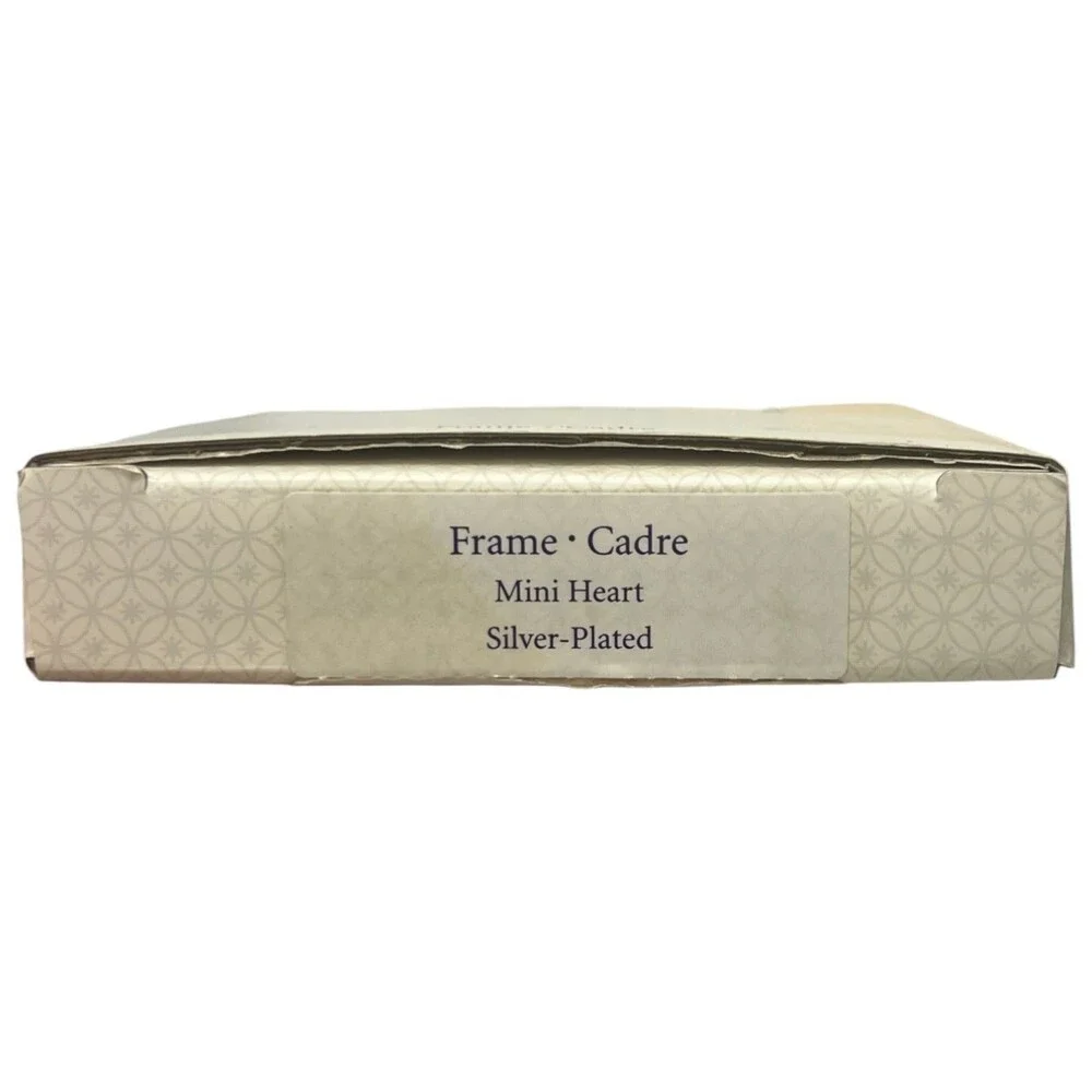 New Hallmark Signature Frame Cadre Mini Heart Silver Plated Anniversary Love